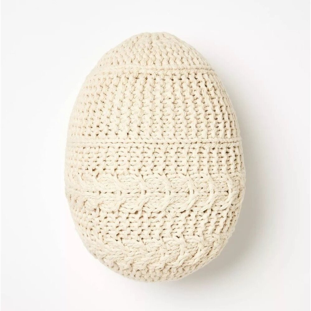 Threshold Cream Cable Knit Accent Pillow